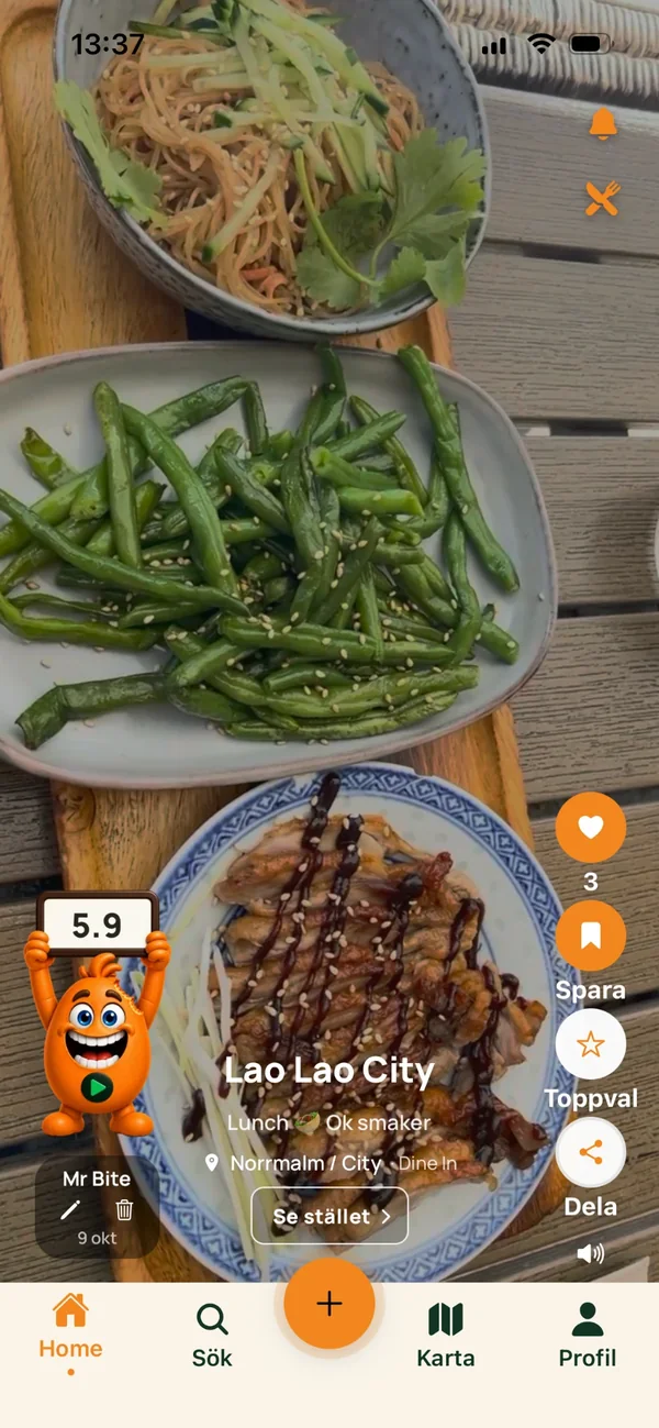 Bite från Lao Lao City i Mr Bite, BITE SCORE 5.9
